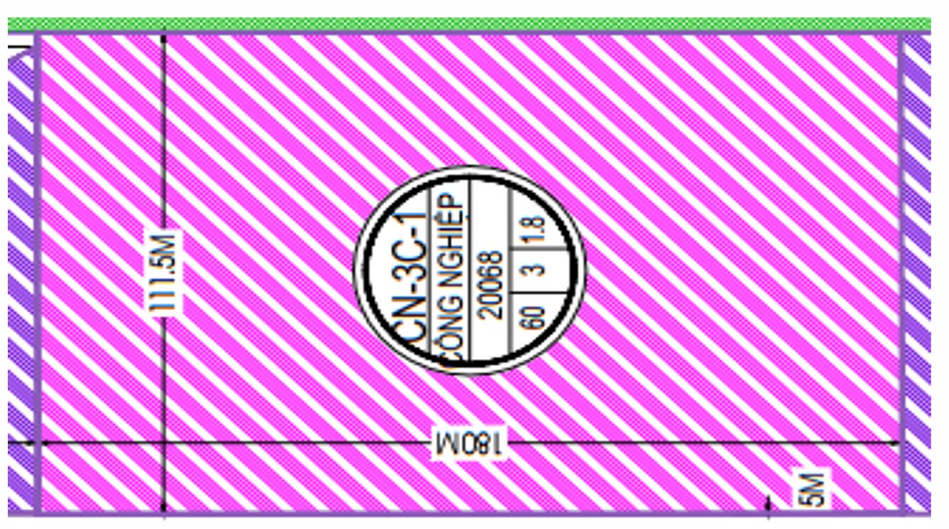 Sơ đồ bản vẽ CAD vị trí thửa đất 2ha Khu công nghiệp Yên Bình Thái Nguyên amiland.vn