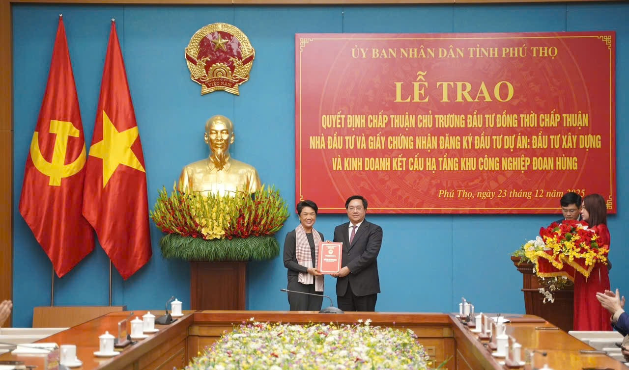 Tập đoàn Amata Thái Lan đầu tư 185 triệu USD xây khu công nghiệp thứ 5 tại Phú Thọ