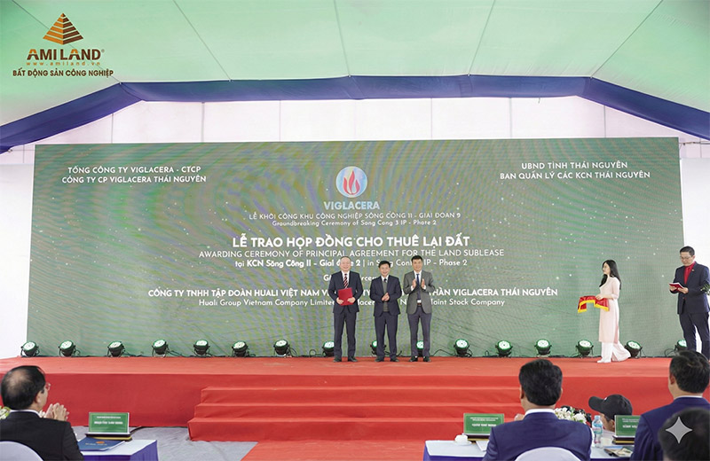 Viglacera khởi công KCN Sông Công II (Giai đoạn 2), đón ngay dự án FDI 100 triệu USD