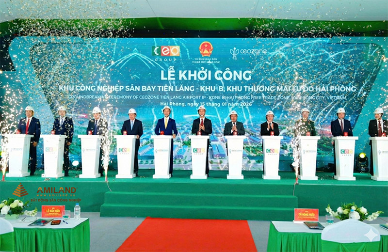 Hải Phòng khởi công 3 khu công nghiệp trọng điểm tổng vốn hơn 19.000 tỷ đồng