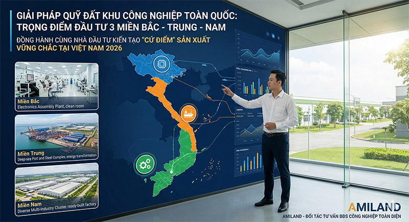 Giải pháp quỹ đất KCN 3 miền