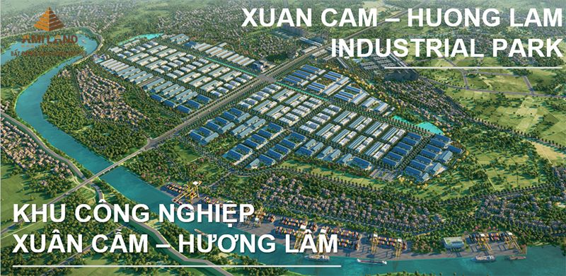 Phối cảnh tổng thể Khu công nghiệp Xuân Cẩm – Hương Lâm Bắc Ninh