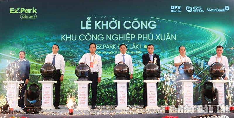 Lễ khởi công KCN Phú Xuân Đắk Lắk 2026