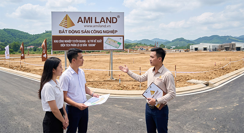 Chuyển nhượng đất khu công nghiệp Tuyên Quang mặt bằng san nền phẳng sạch pháp lý minh bạch
