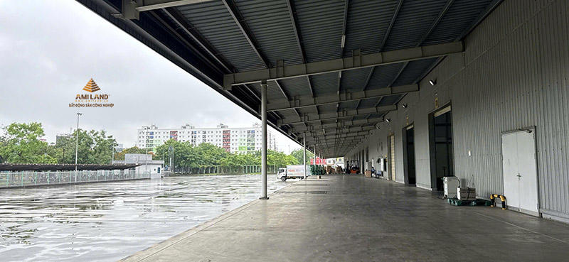 Toàn cảnh ngoài trời cụm kho xưởng Lock and Lock Yên Phong