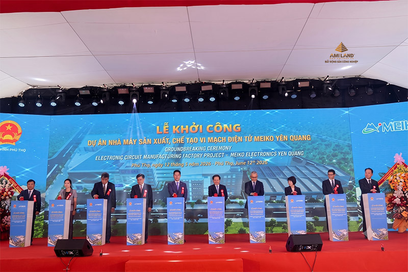 Phú Thọ: Khởi công dự án công nghiệp công nghệ cao hơn 13.000 tỉ đồng