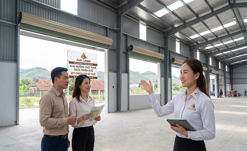 Hệ thống nhà kho xưởng tiêu chuẩn kỹ thuật cao cho thuê tại Thừa Thiên Huế amiland.vn