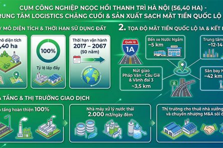 KCN Ngọc Hồi Hà Nội: Vị trí Quốc lộ 1A, Trung tâm Logistics