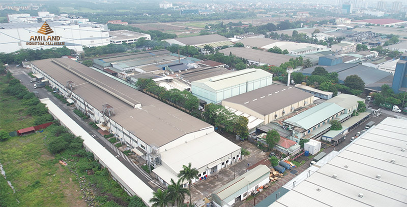Khu cong nghiep Sai Dong B Long Bien Ha Noi mat tien Quoc lo 5A amiland.vn
